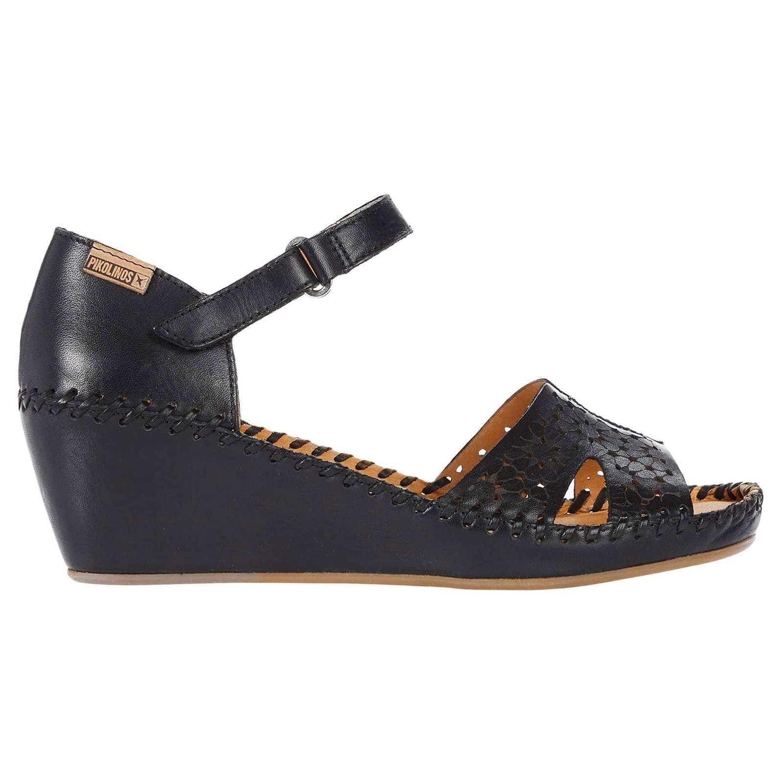 Pikolinos Margarita 943 Leather Womens Sandals#color_black