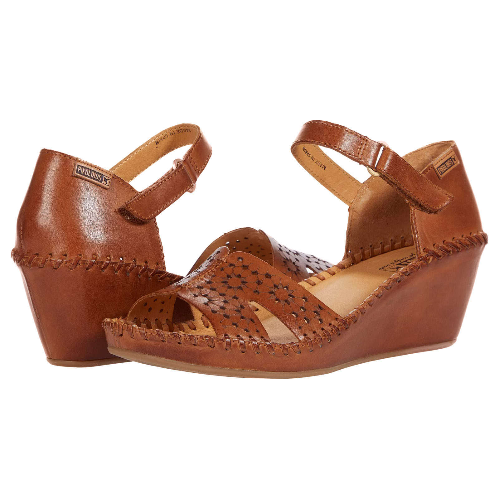 Pikolinos Margarita 943 Leather Womens Sandals#color_brandy