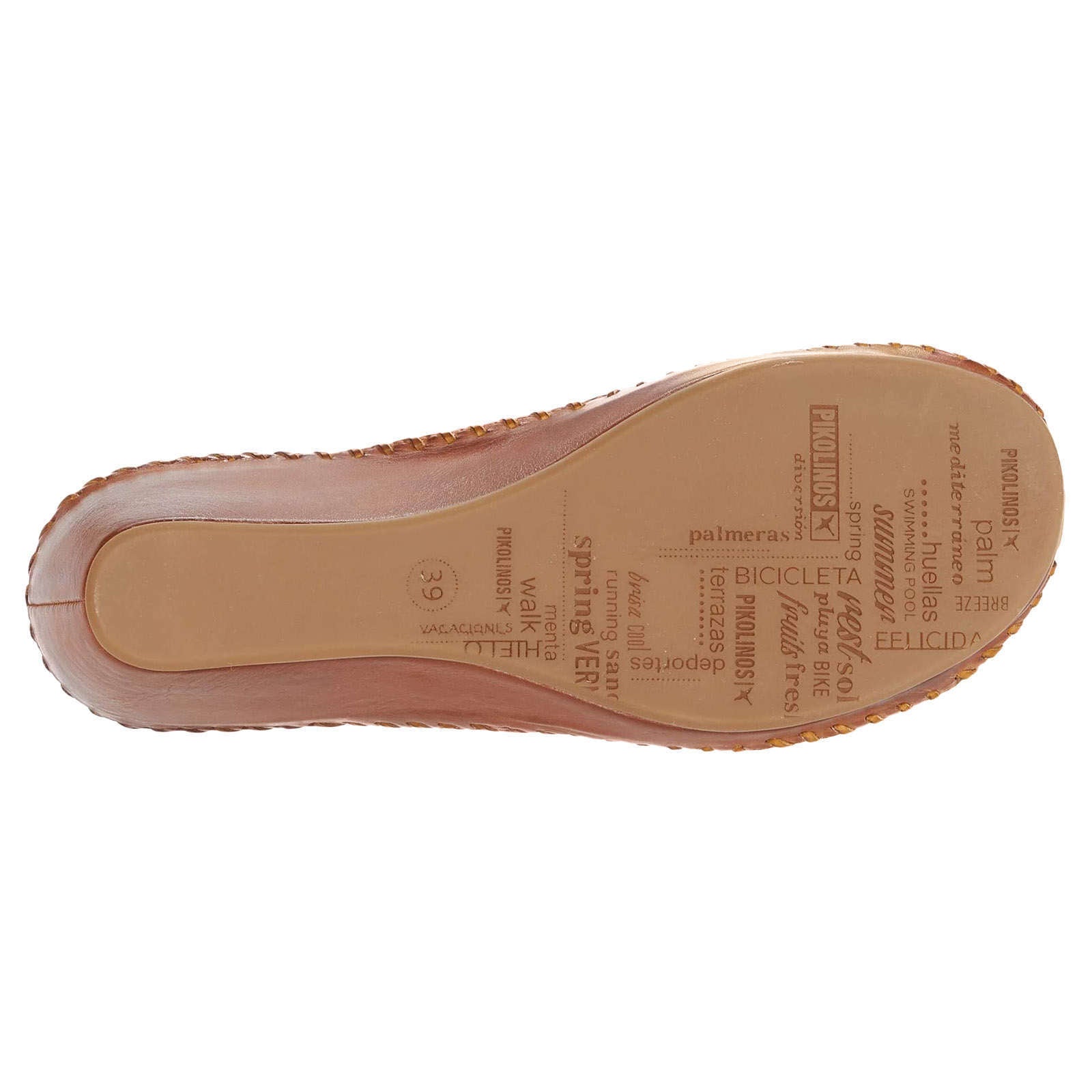Pikolinos Margarita 943 Leather Womens Sandals#color_honey