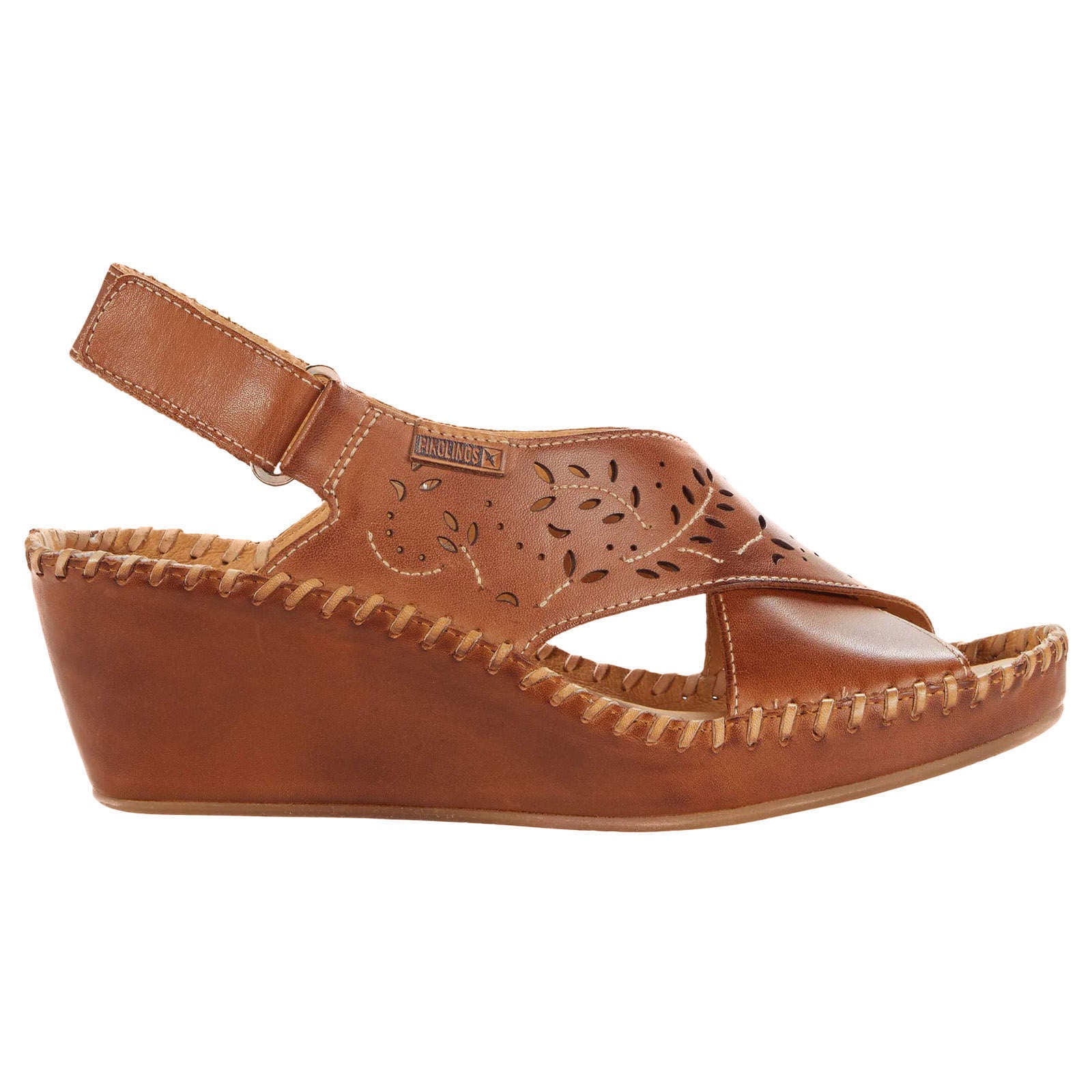 Pikolinos Margarita 943-1585 Leather Womens Sandals#color_brandy