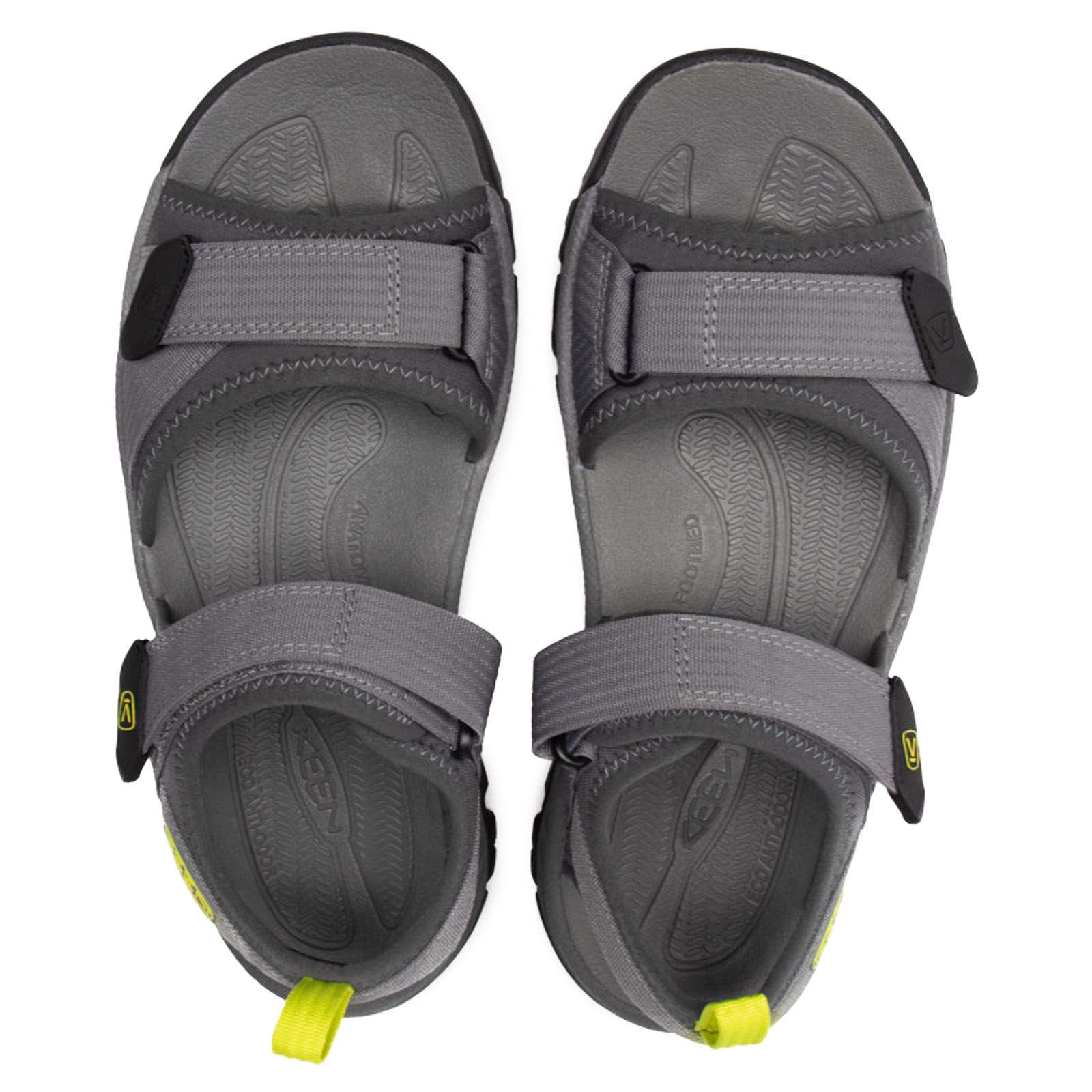 Keen Targhee III Synthetic Textile Men's Hiking Sandals#color_steel grey evening primrose
