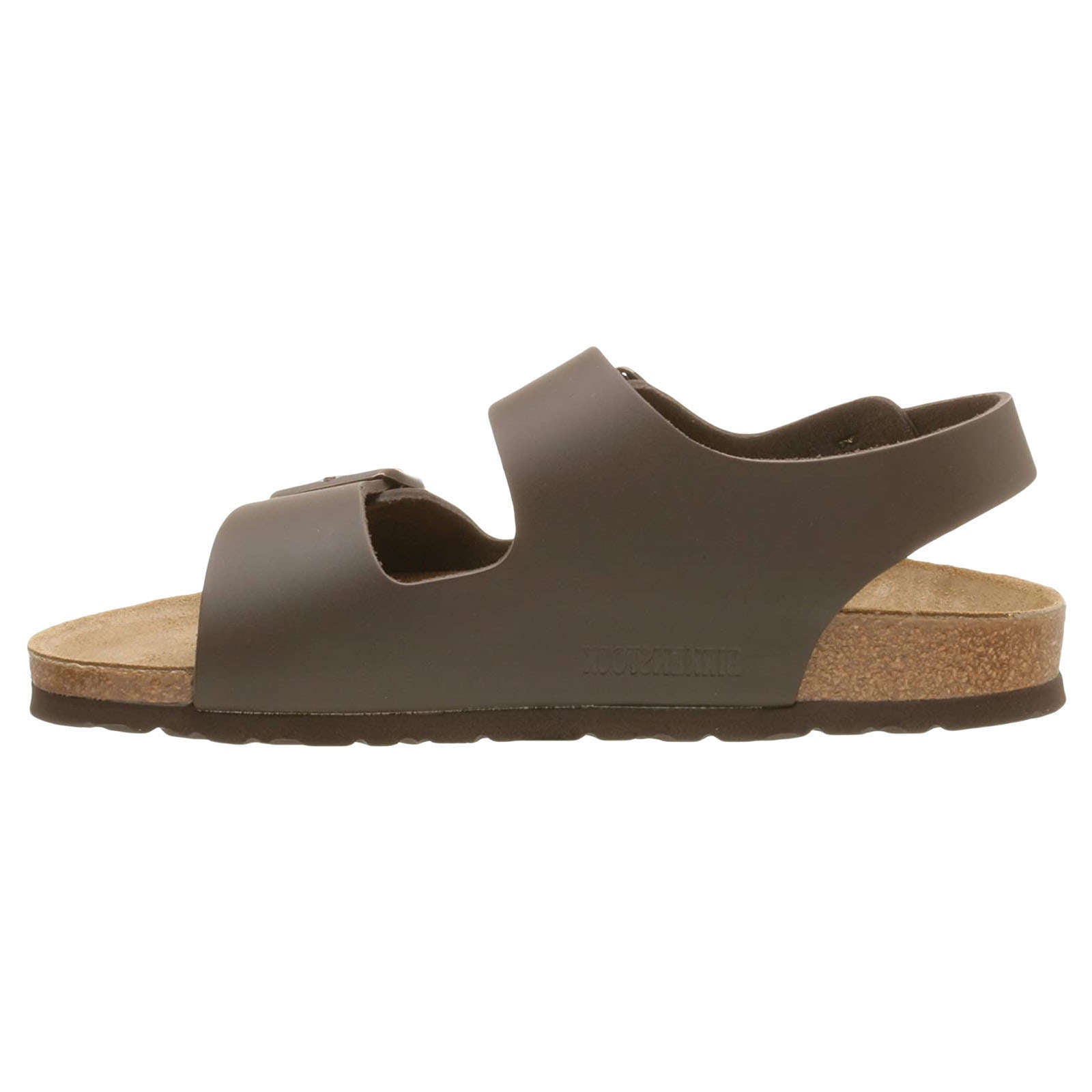 Birkenstock Milano Leather Unisex Sandals#color_dark brown