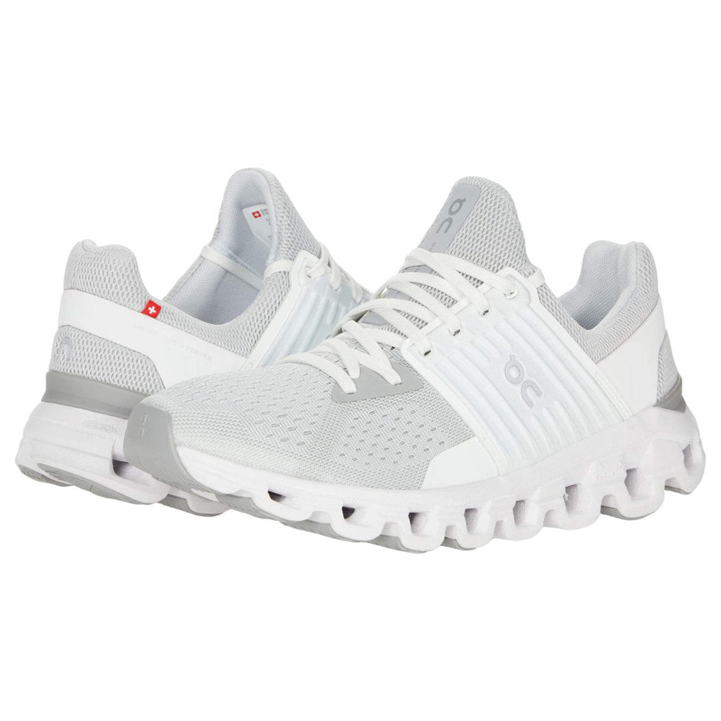 On Running Cloudswift Textile Women's Low-Top Trainers#color_glacier white