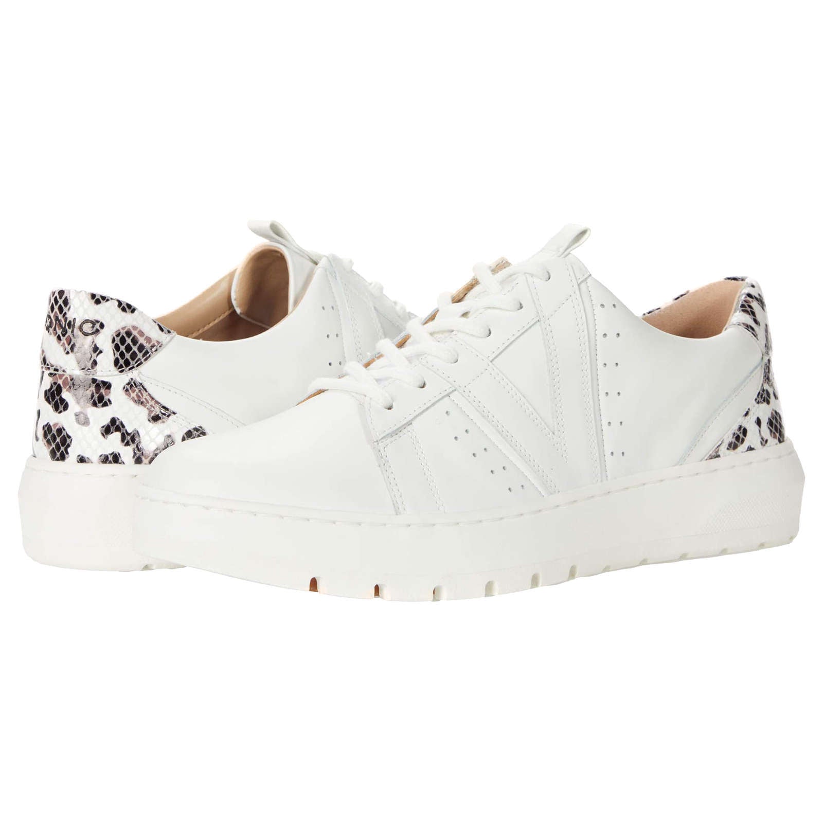 Vionic Abyss Simasa Leather Womens Trainers#color_white