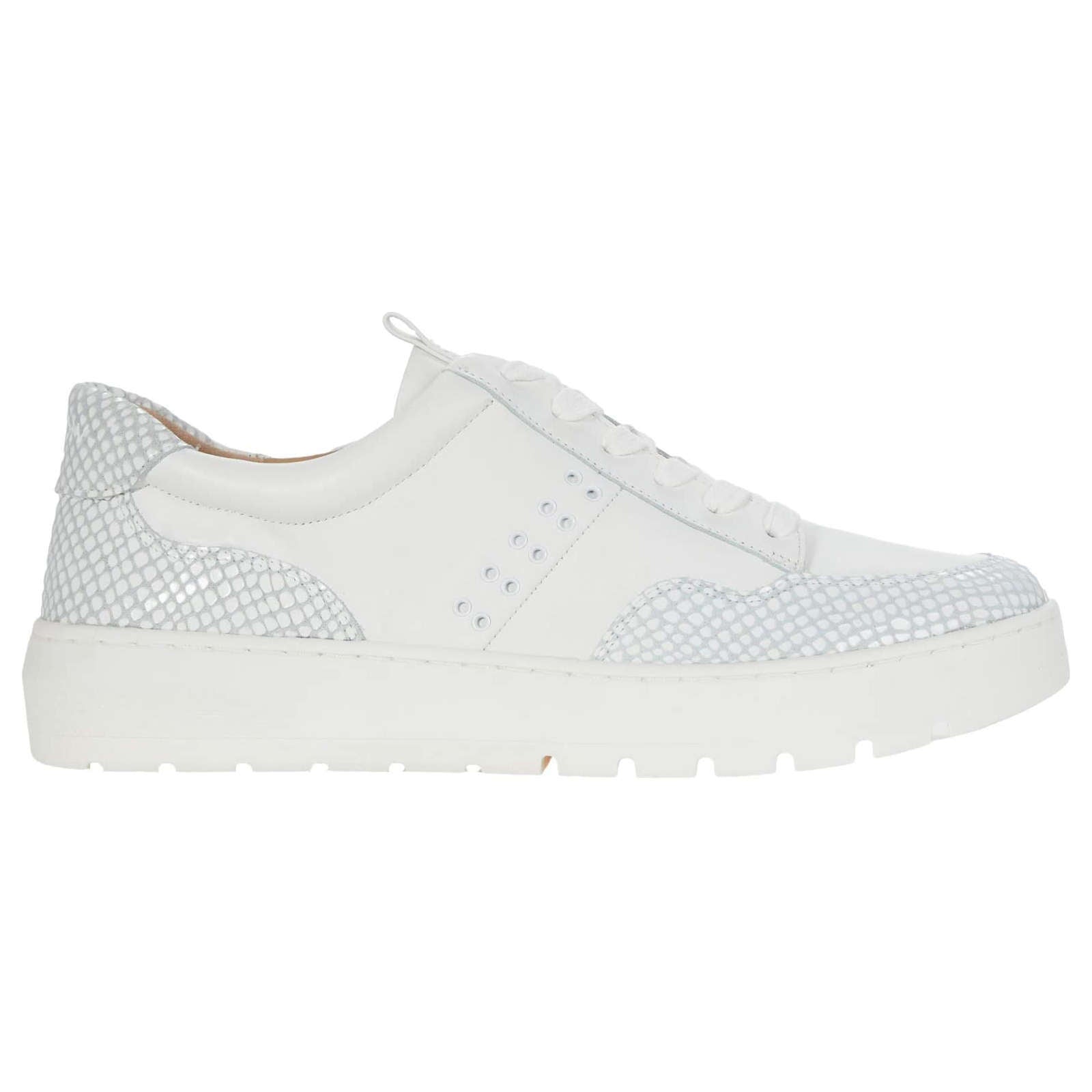 Vionic Abyss Ysenia Leather Womens Trainers#color_white
