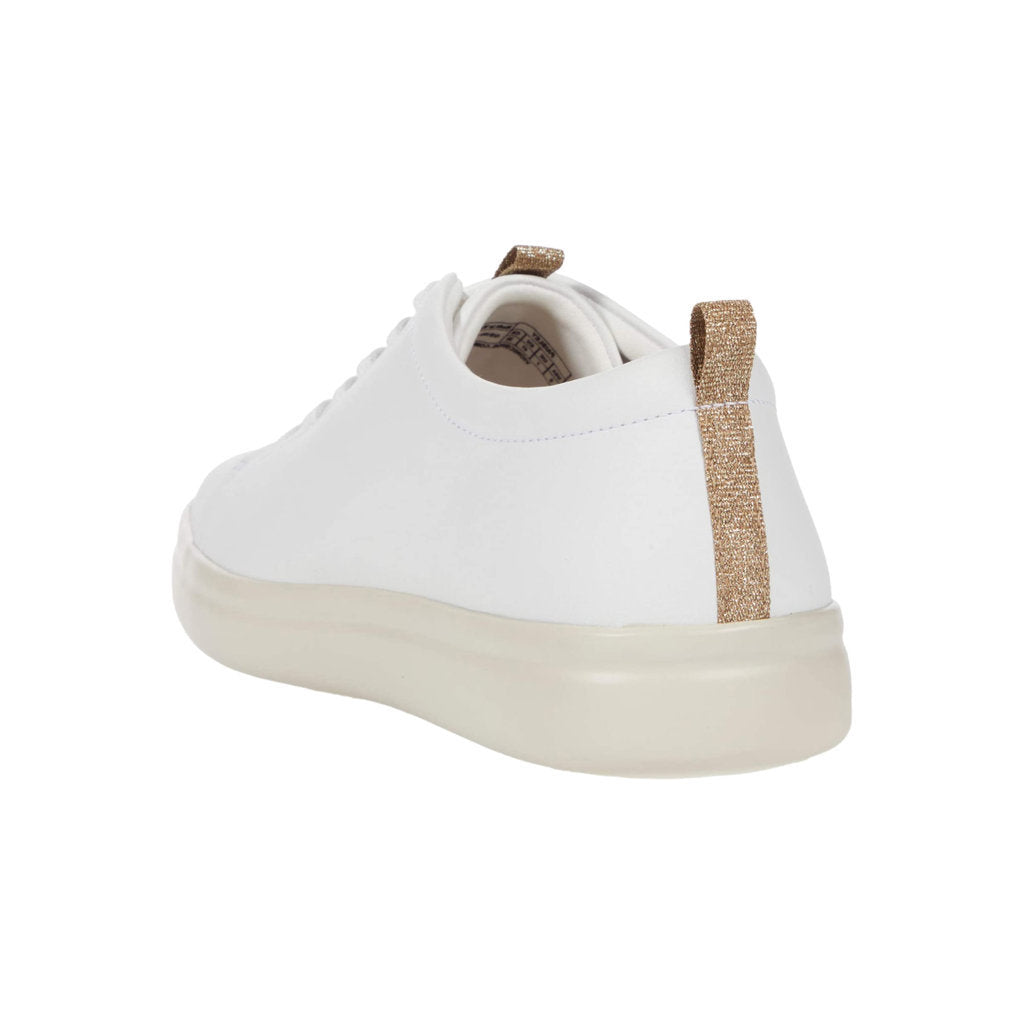 Vionic Aura Paisley Leather Womens Trainers#color_white