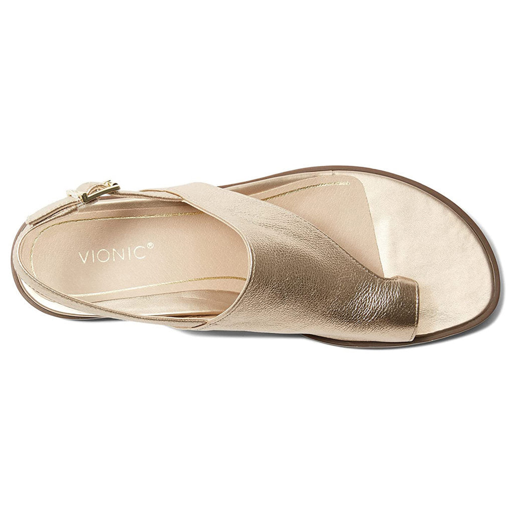 Vionic Citrine Ella Leather Womens Sandals#color_gold