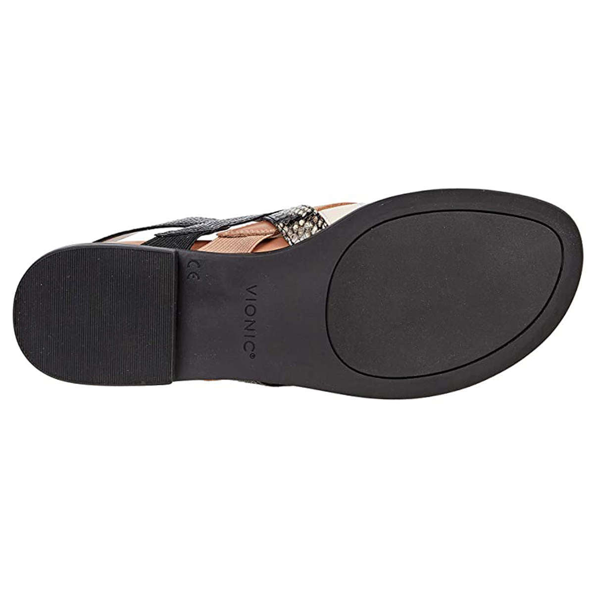 Vionic Citrine Kendra Leather Womens Sandals#color_black brown