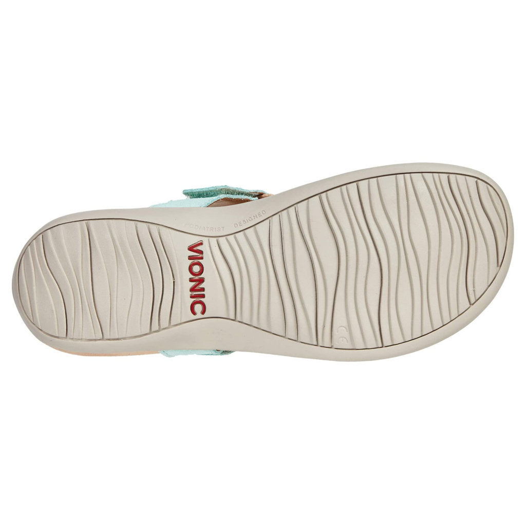 Vionic Rest Wanda Leather Womens Sandals#color_sea foam