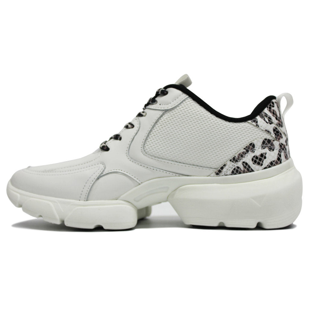 Vionic Vasher Aris Leather Synthetic Womens Trainers#color_white