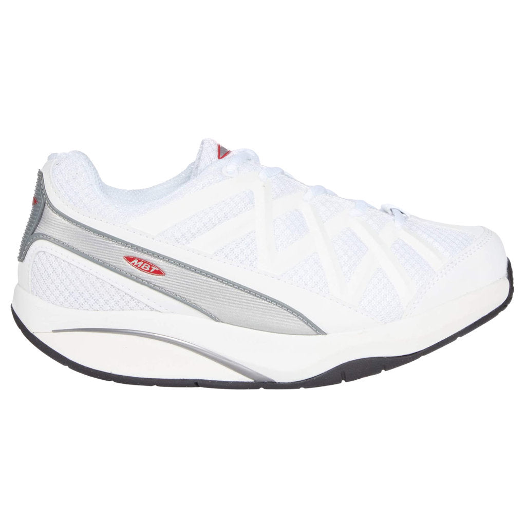 MBT Sport 3X PU Leather & Mesh Women's Low-Top Trainers#color_white