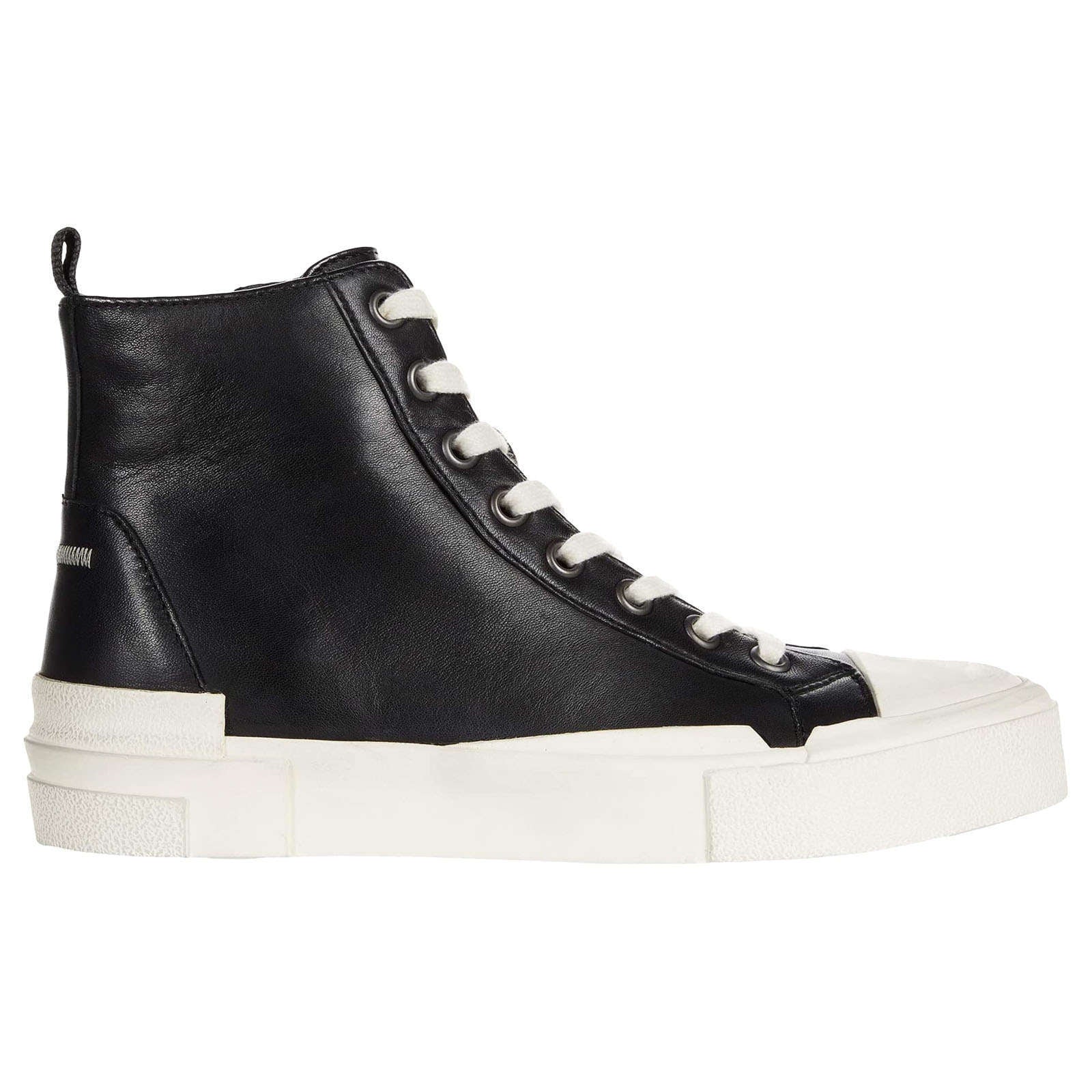 Ash Ghibly Bis Leather Women's High-Top Trainers#color_black