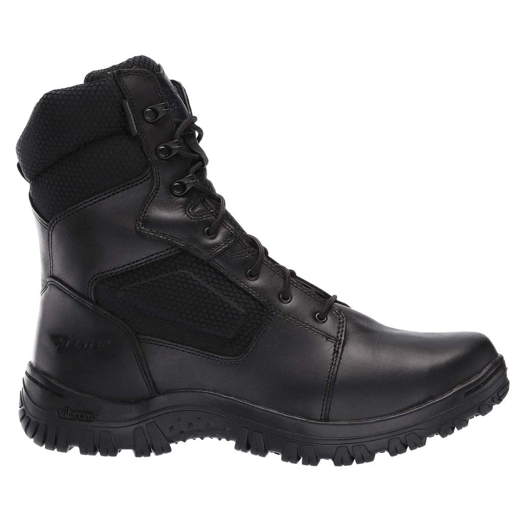 Bates Mens Boots Manuever Waterproof Side Zip Ankle Zip-Up Leather Synthetic - UK 7