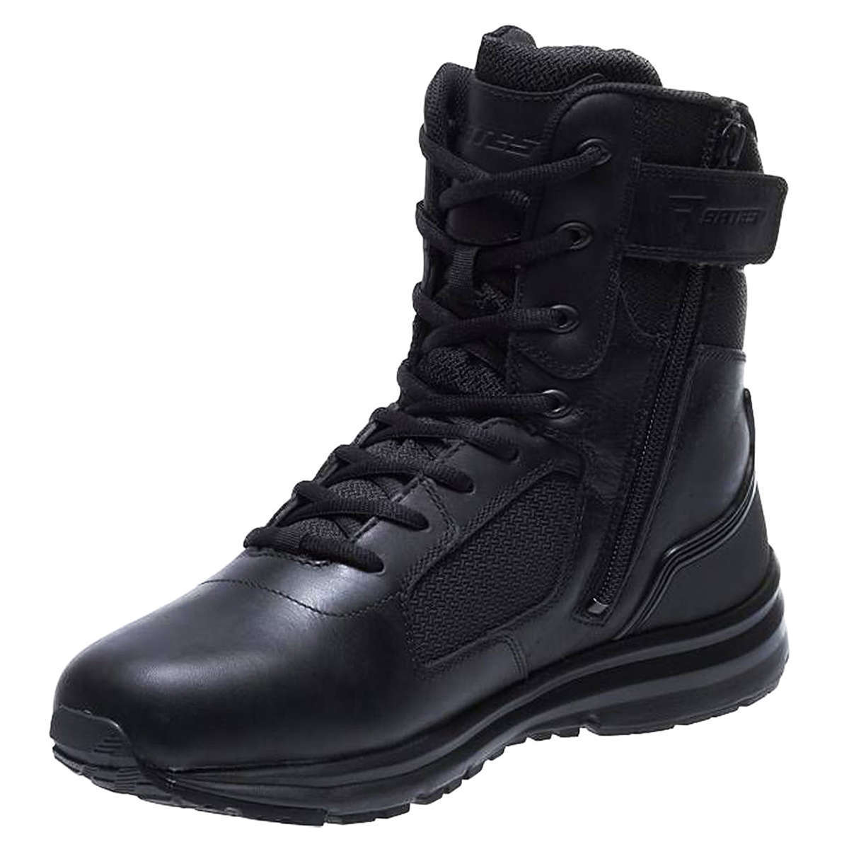 Bates Raide Side Zip Leather Synthetic Men's Tactical Boots#color_black