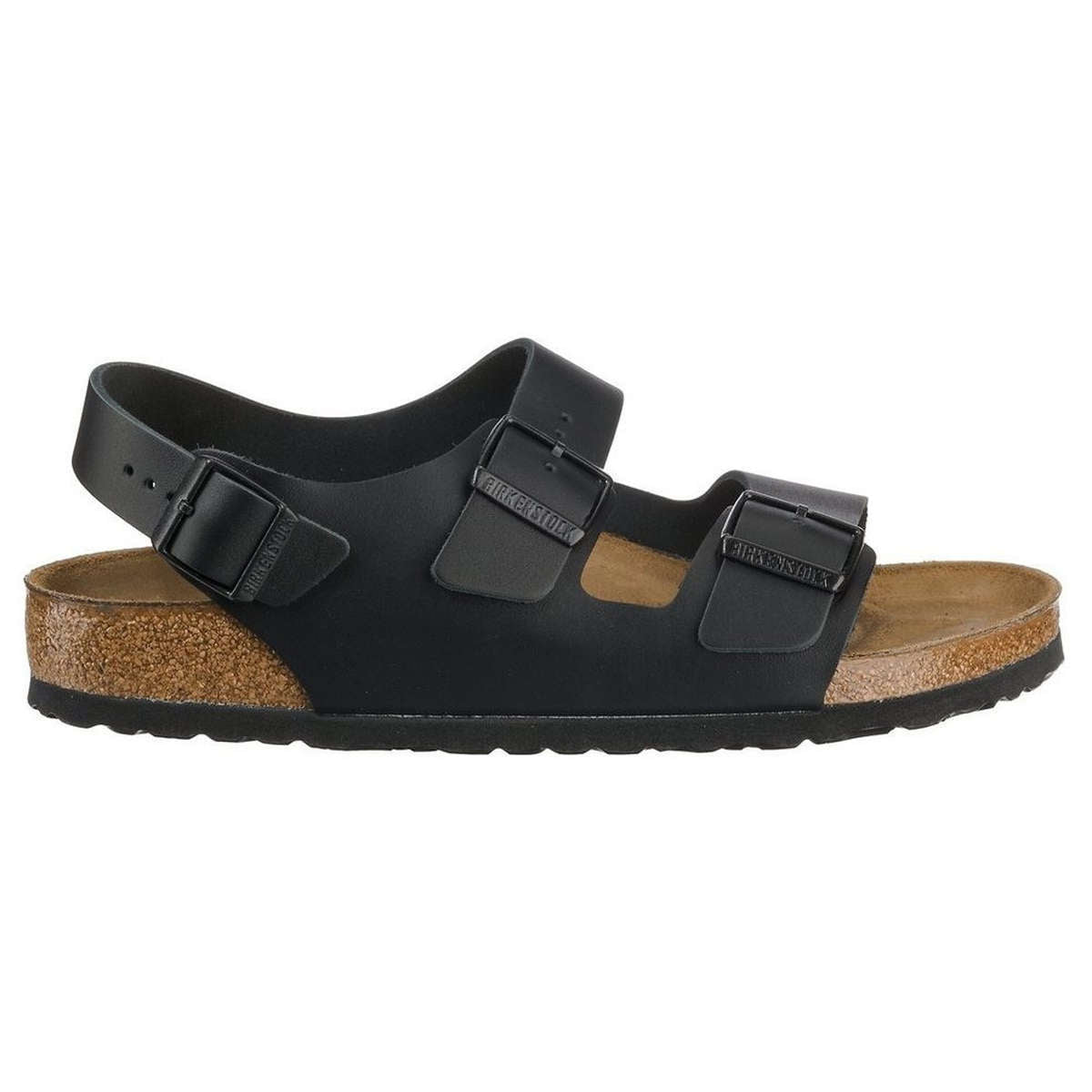 Birkenstock Milano BS Leather Unisex Sandals#color_black