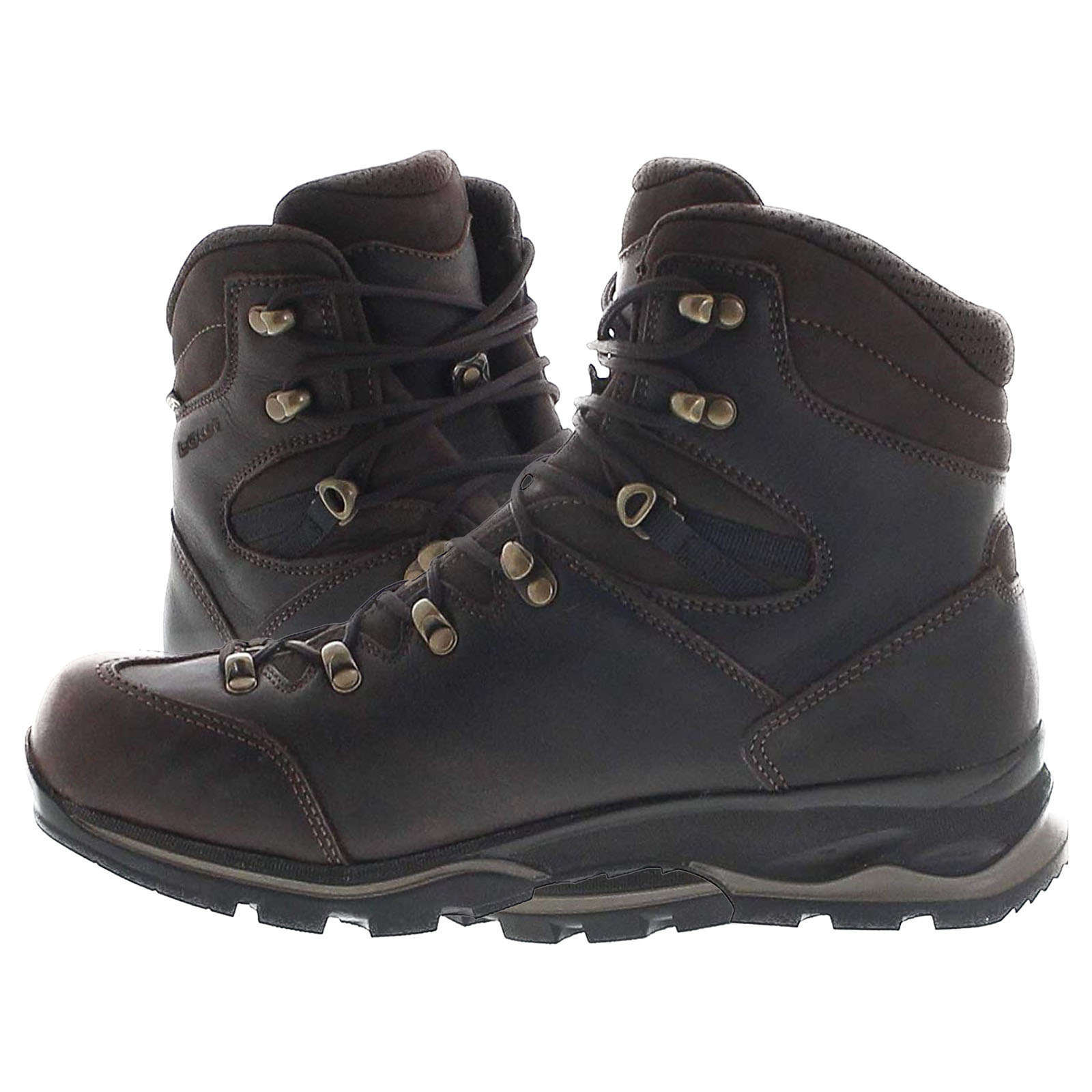 Lowa Pinto GTX Mid Nubuck Leather Men's Hiking Boots#color_espresso