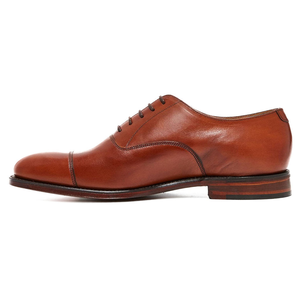 Loake Aldwych Polished Leather Men's Oxford Shoes#color_mahogany