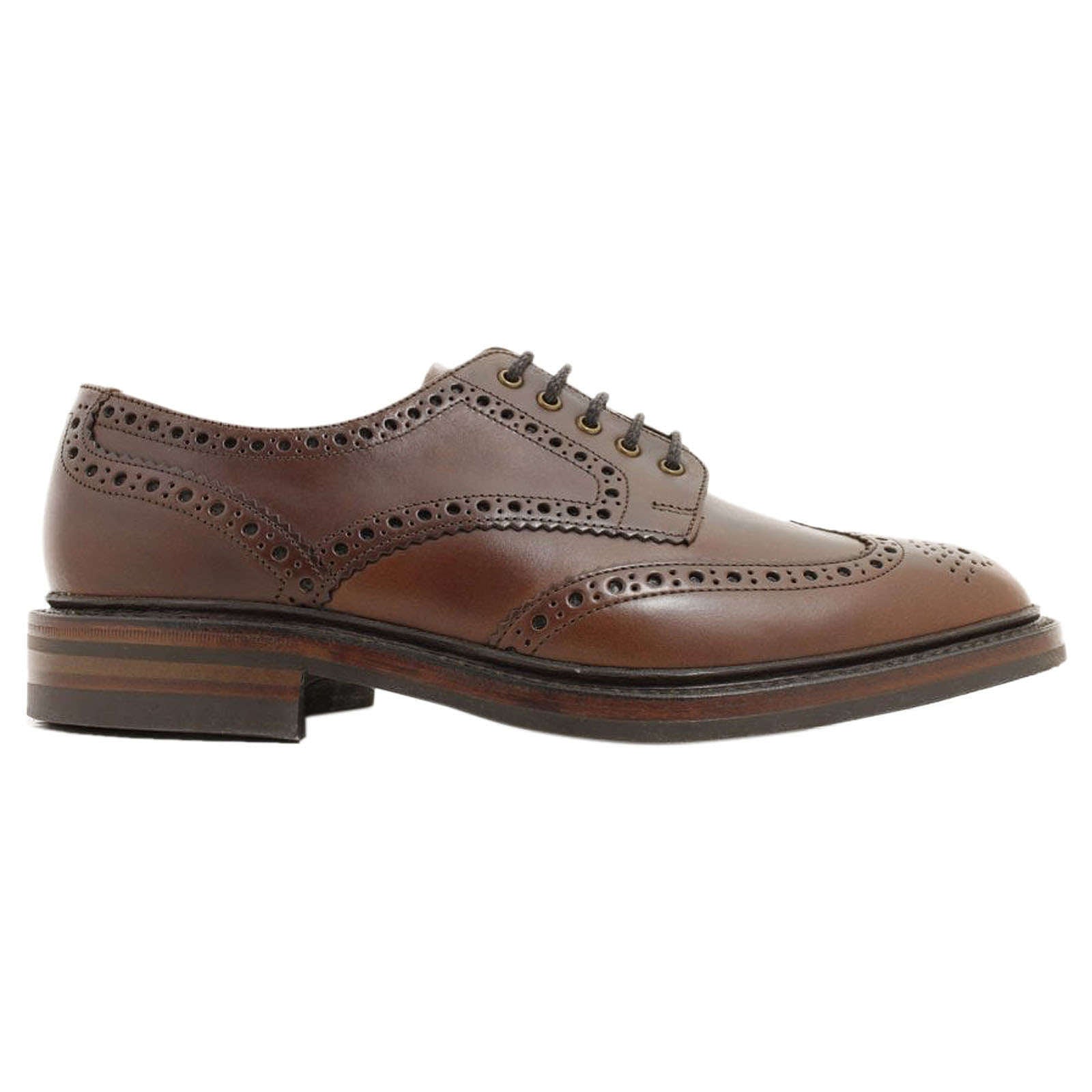 Loake Chester Polished Leather Men's Brogue Shoes#color_brown chromexcel