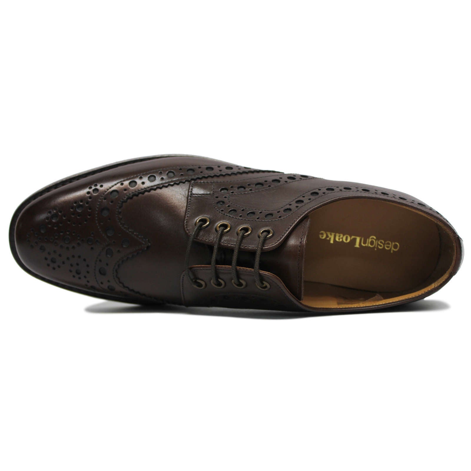 Loake Sutherland Leather Men's Brogue Shoes#color_dark brown