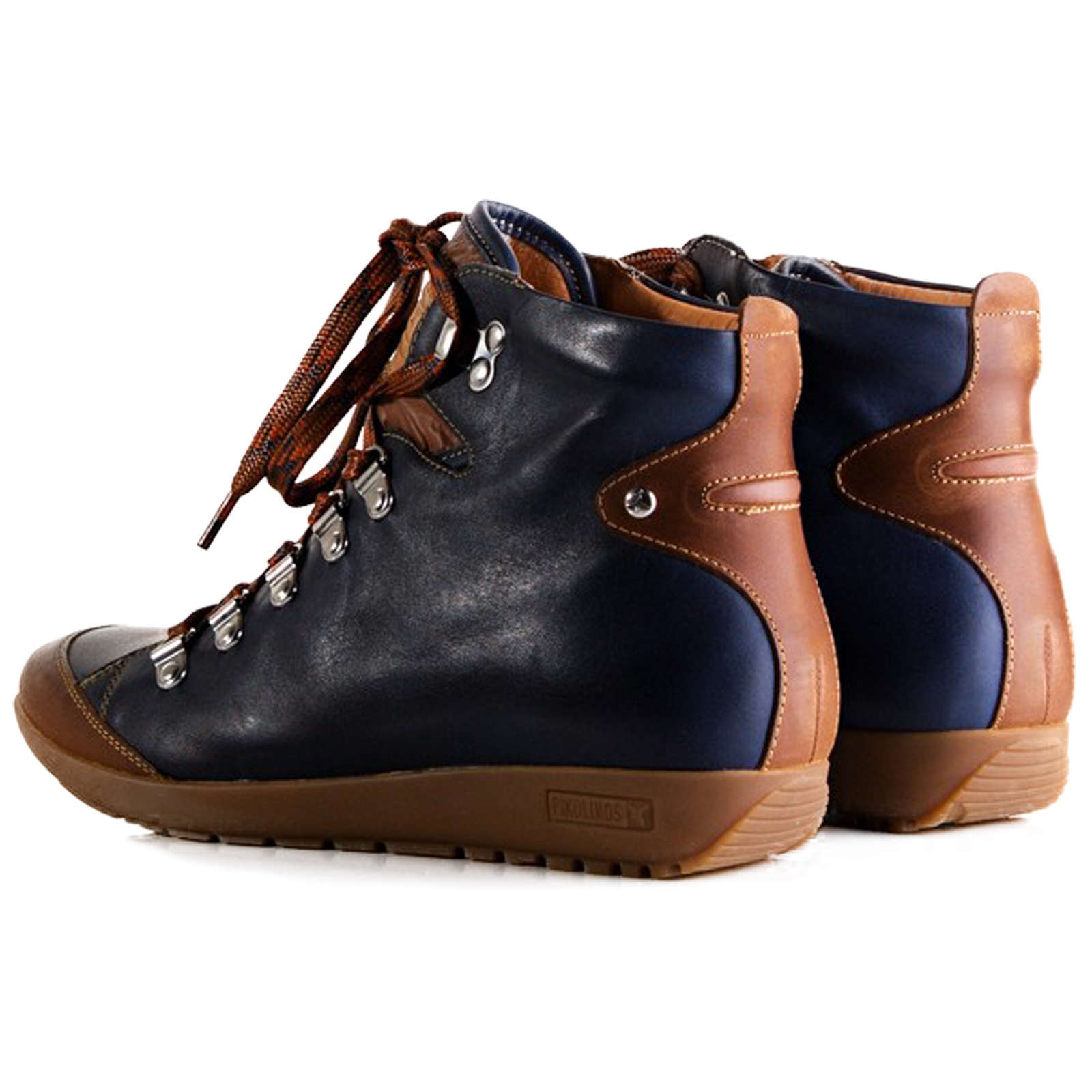 Pikolinos Lisboa W67 Leather Womens Boots#color_blue