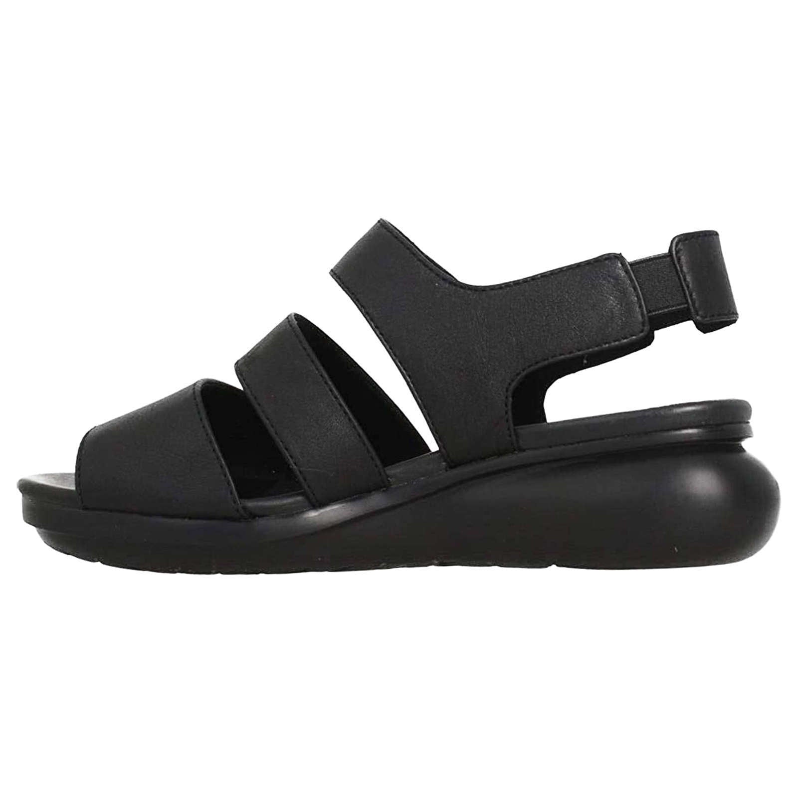 Camper Balloon Smooth Nubuck Leather Women's Sandals#color_black