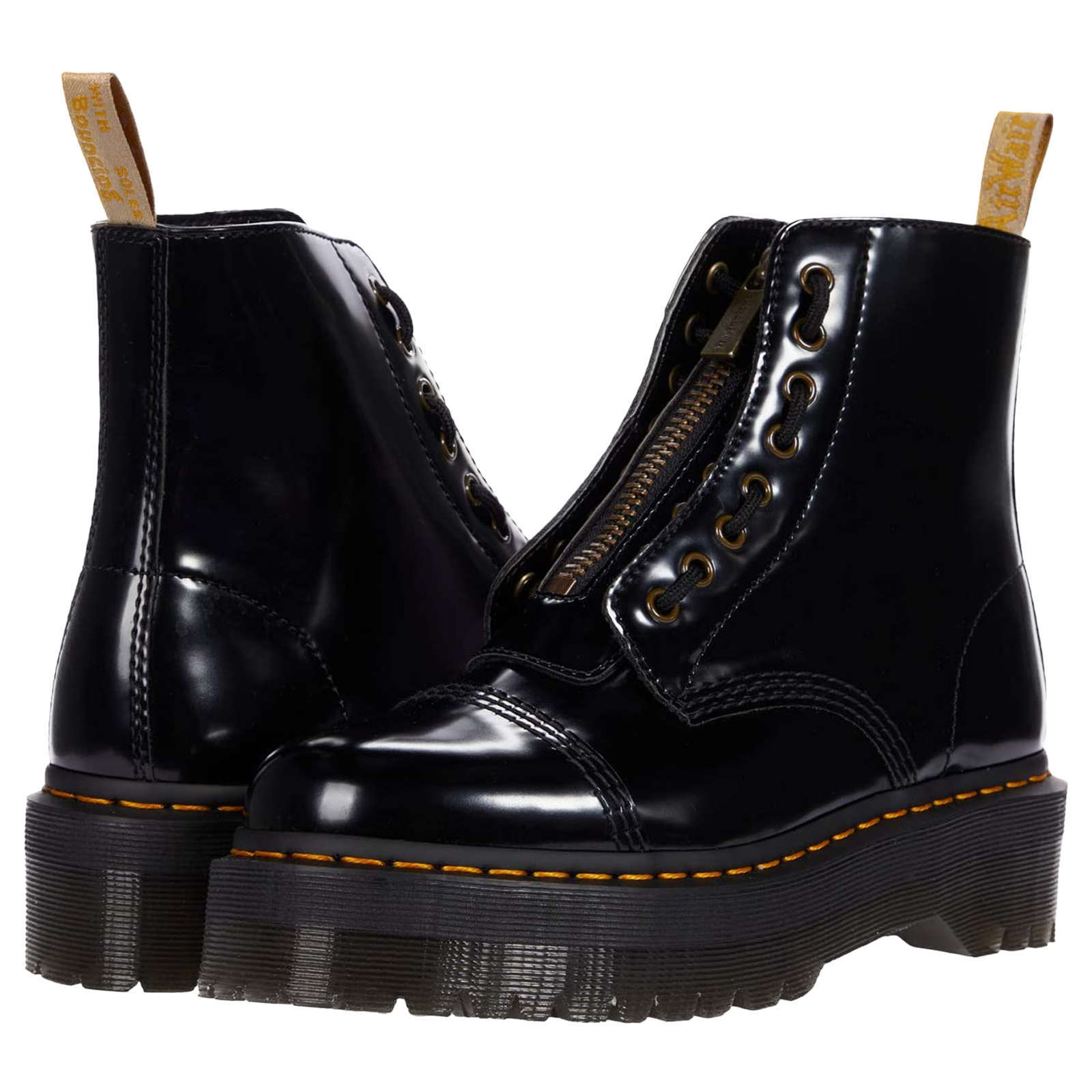 Dr. Martens Vegan Sinclair Oxford Leather Womens Boots#color_black