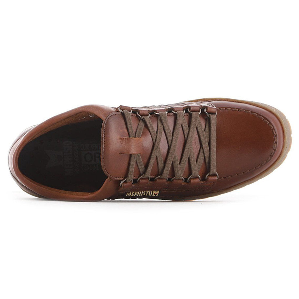 Mephisto Rainbow Leather Mens Shoes#color_chestnut