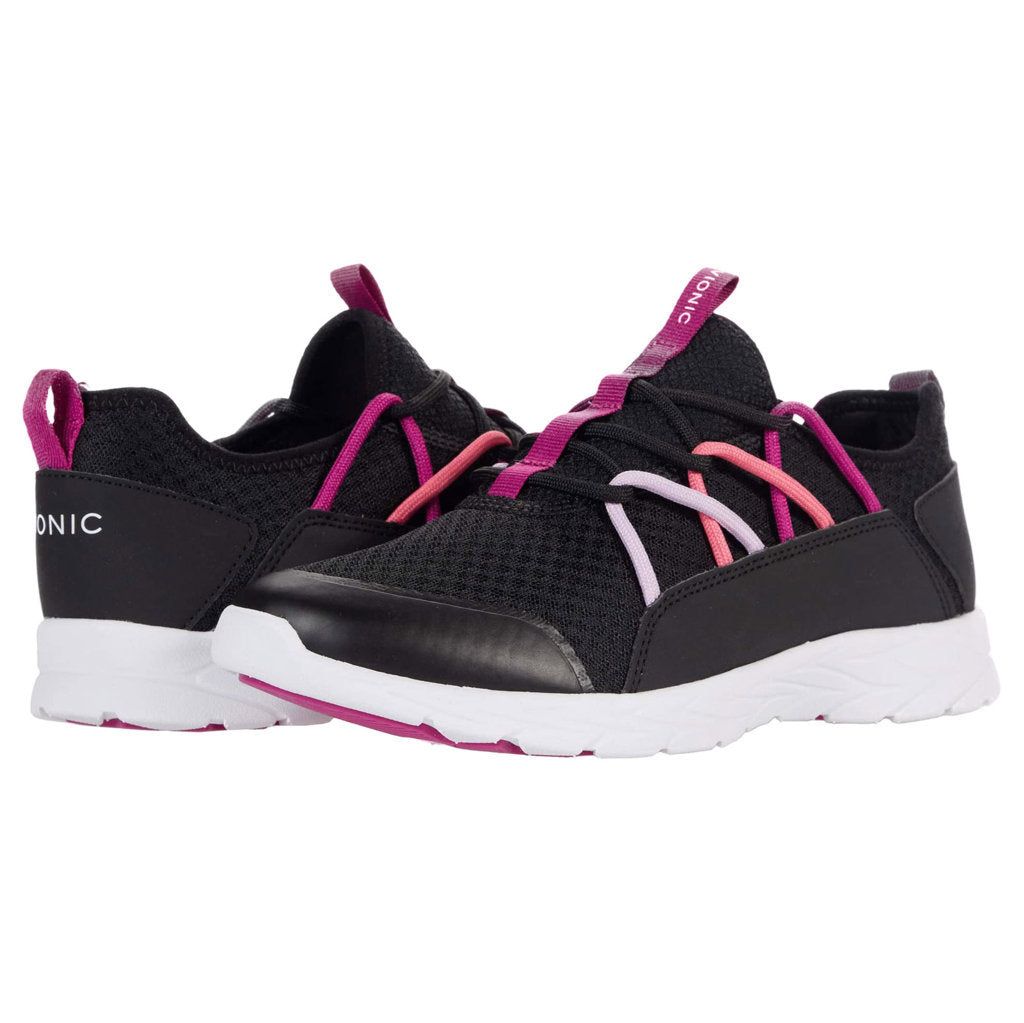 Vionic Brisk Zeliya Synthetic Textile Womens Trainers#color_black pink