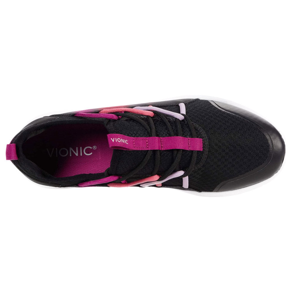 Vionic Brisk Zeliya Synthetic Textile Womens Trainers#color_black pink