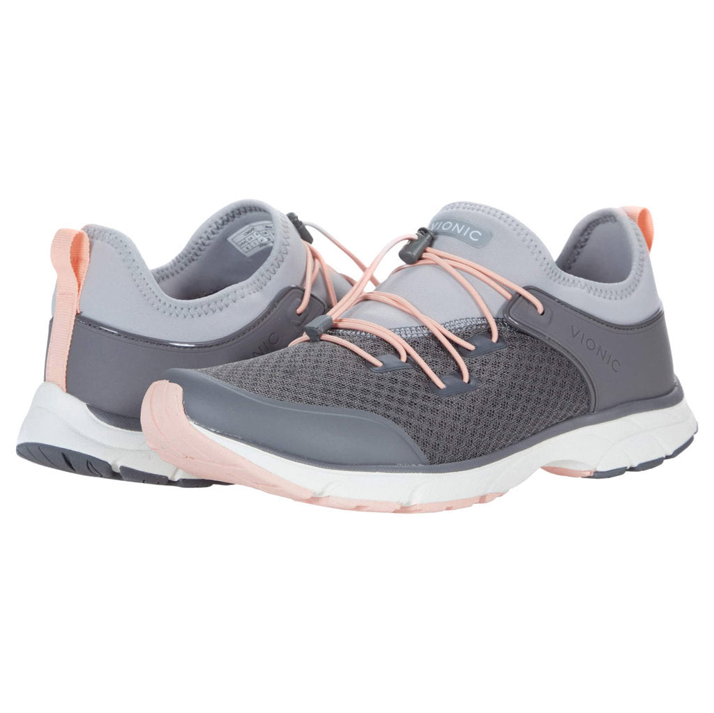 Vionic Drift London Textile Synthetic Womens Trainers#color_charcoal