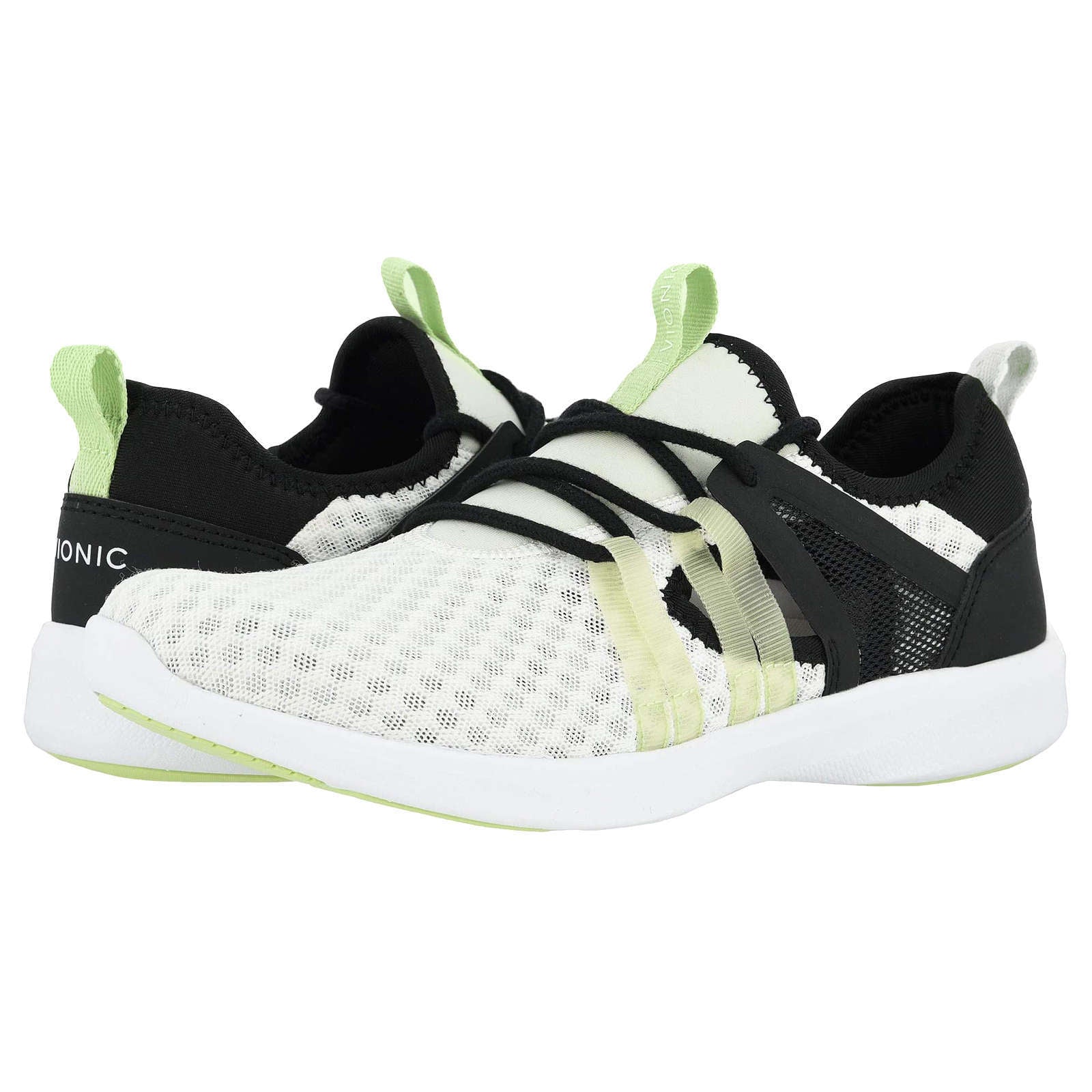 Vionic Sky Adore Textile Synthetic Womens Trainers#color_black white