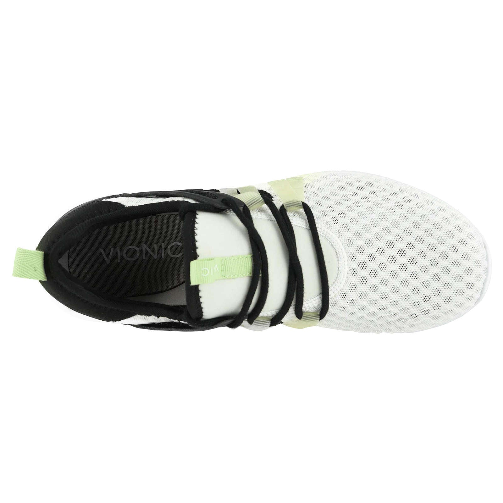 Vionic Sky Adore Textile Synthetic Womens Trainers#color_black white