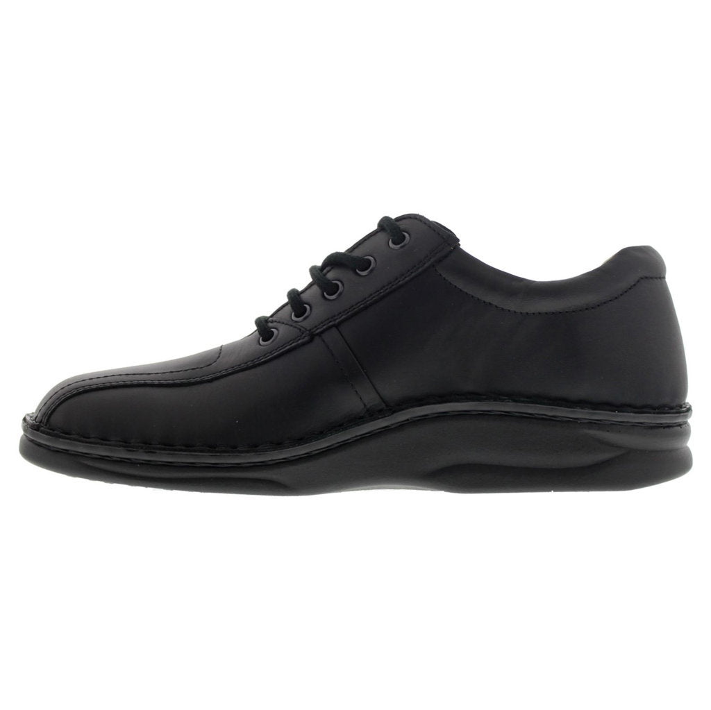Finn Comfort Dijon Leather Mens Shoes#color_black trento