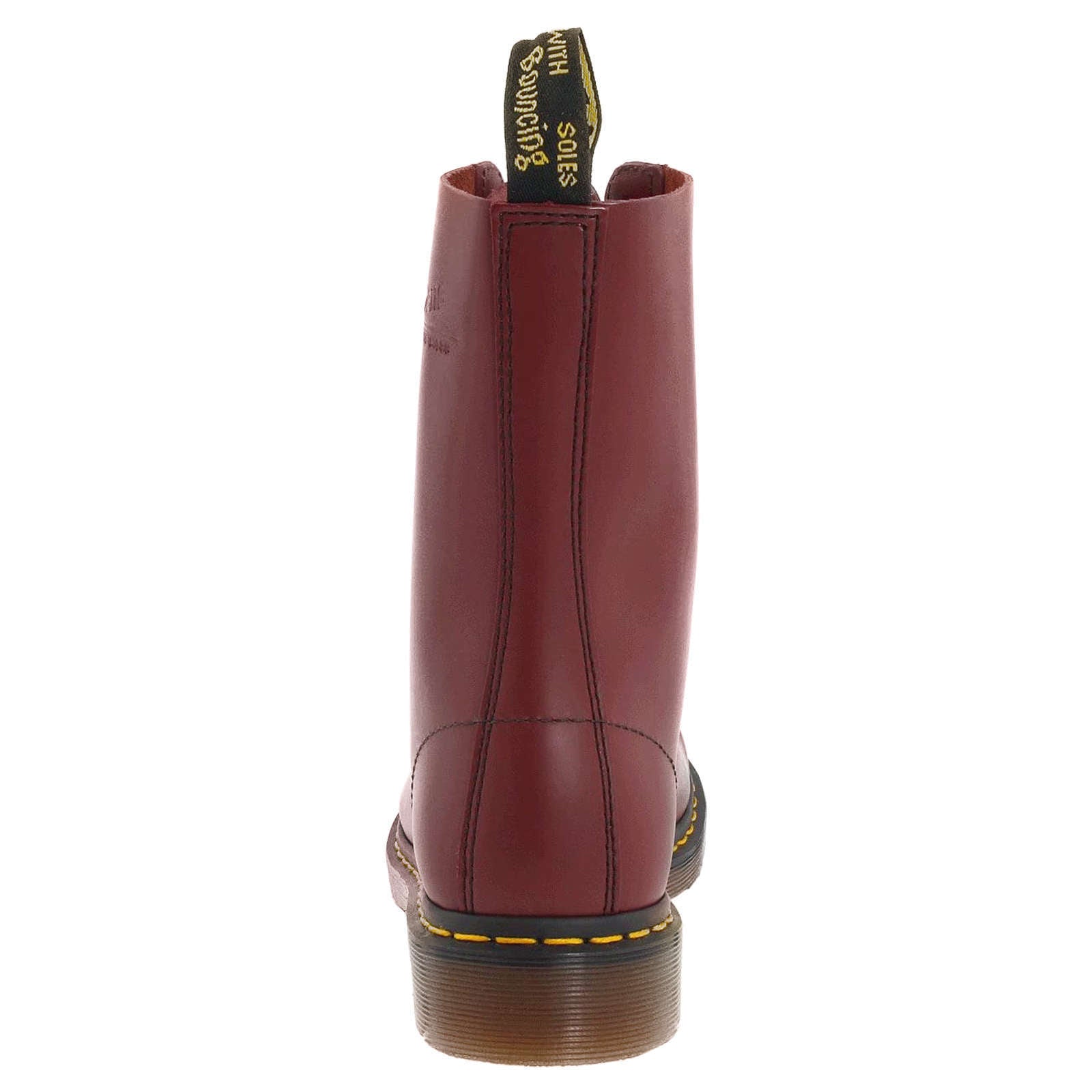 Dr. Martens 1490 Smooth Leather Women's Mid-Calf Boots#color_cherry red