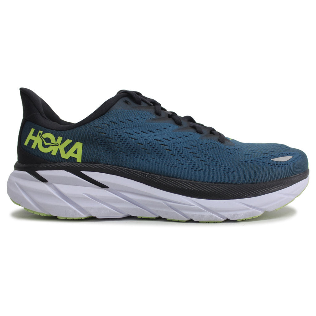 Hoka One One Mens Trainers Clifton 8 Lace-Up Low-Top Running Sneakers