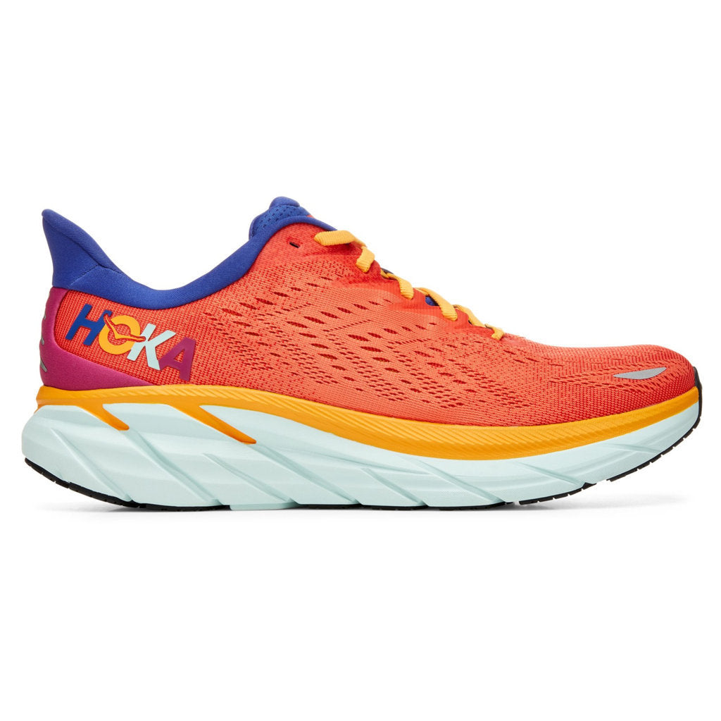 Hoka One One Clifton 8 Textile Mens Trainers#color_fiesta bluing