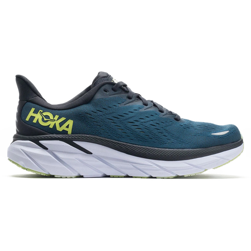 Hoka One One Clifton 8 Textile Mens Trainers#color_blue coral butterfly