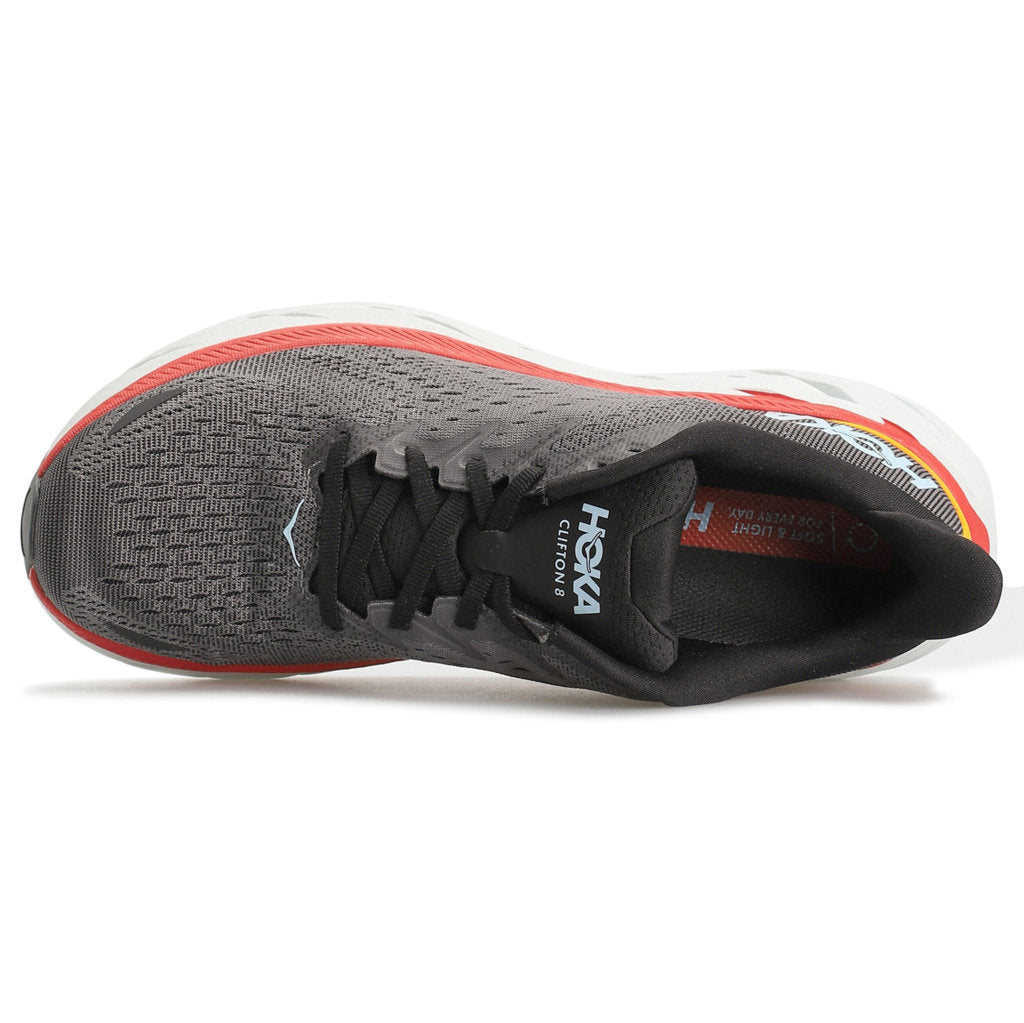 Hoka One One Clifton 8 Textile Mens Trainers#color_anthracite castlerock