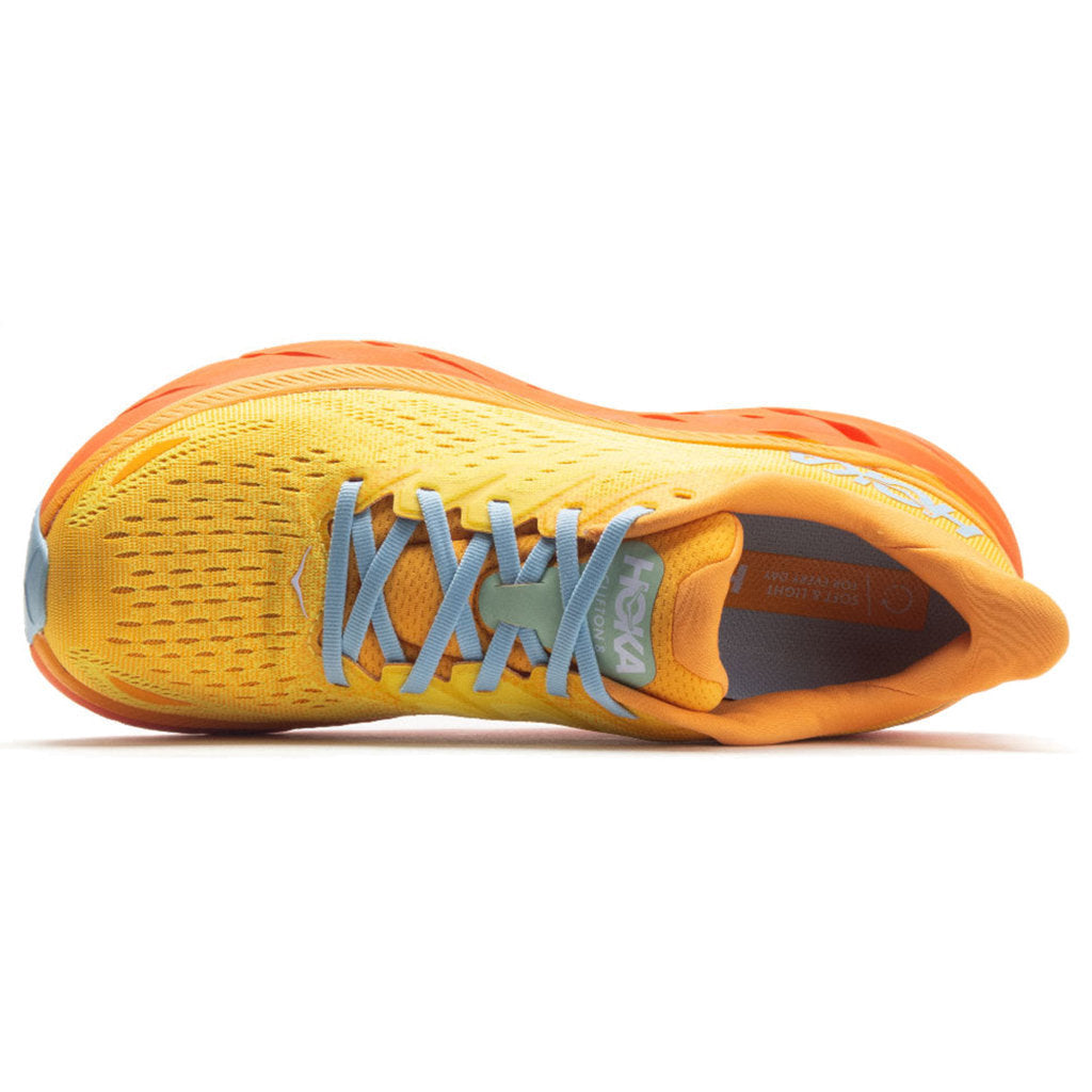 Hoka One One Clifton 8 Textile Mens Trainers#color_radiant yellow maize