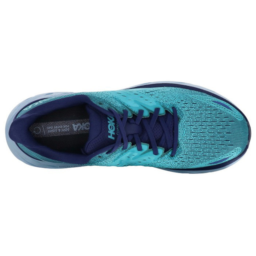 Hoka One One Clifton 8 Textile Mens Trainers#color_bellwether blue scuba blue