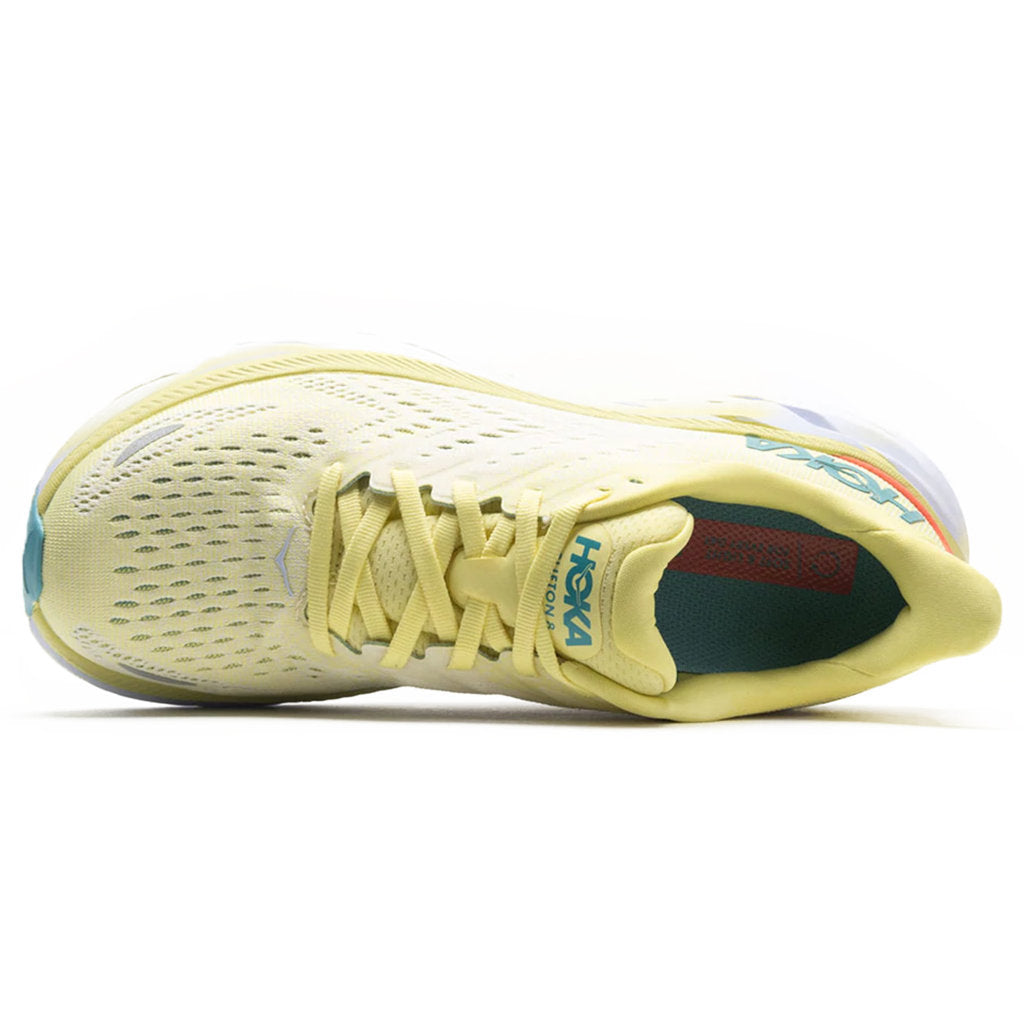 Hoka One One Clifton 8 Textile Womens Trainers#color_yellow pear sweet corn