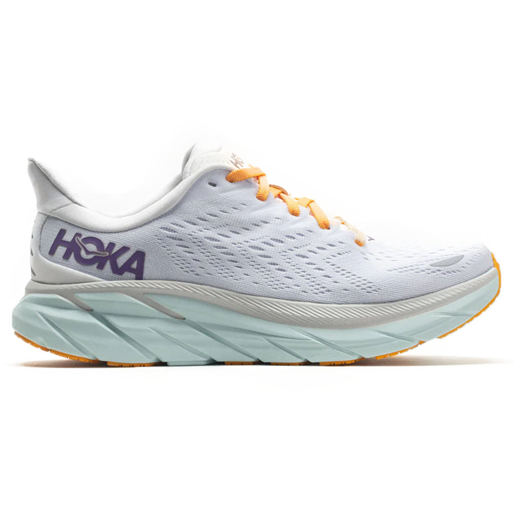 Hoka One One Womens Trainers Clifton 8 Casual Lace-Up Low-Top Running Mesh - UK 5