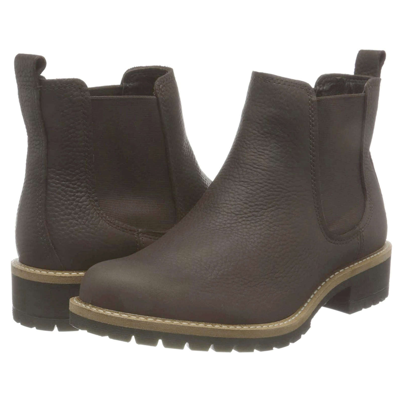 Ecco Elaine 244603 Leather Womens Boots#color_mocha
