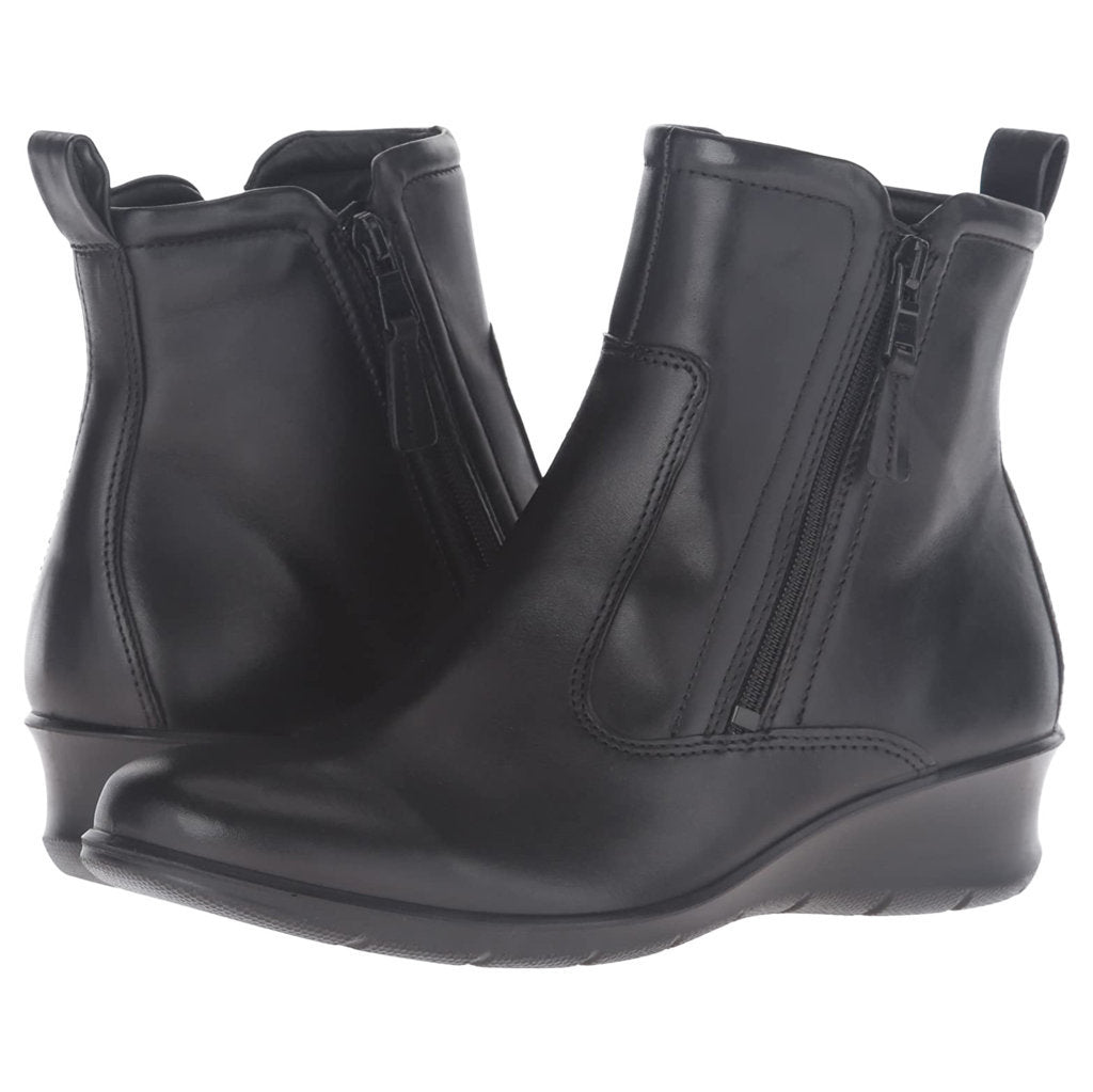 Ecco Felicia 217143 Leather Womens Boots#color_black