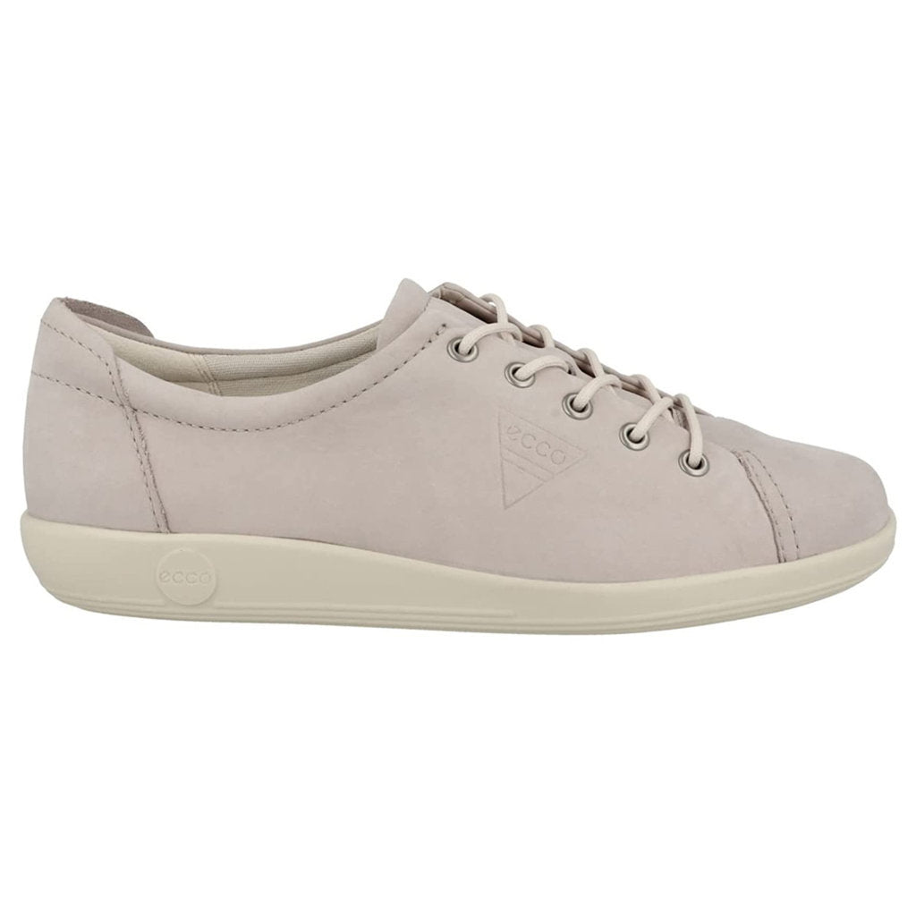 Ecco Soft 2.0 206503 Leather Womens Trainers#color_grey rose