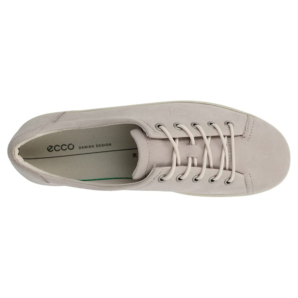 Ecco Soft 2.0 206503 Leather Womens Trainers#color_grey rose