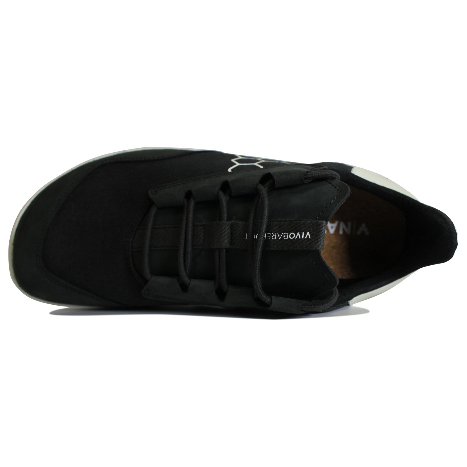 Vivobarefoot Geo Shell Leather Textile Mens Trainers#color_obsidian