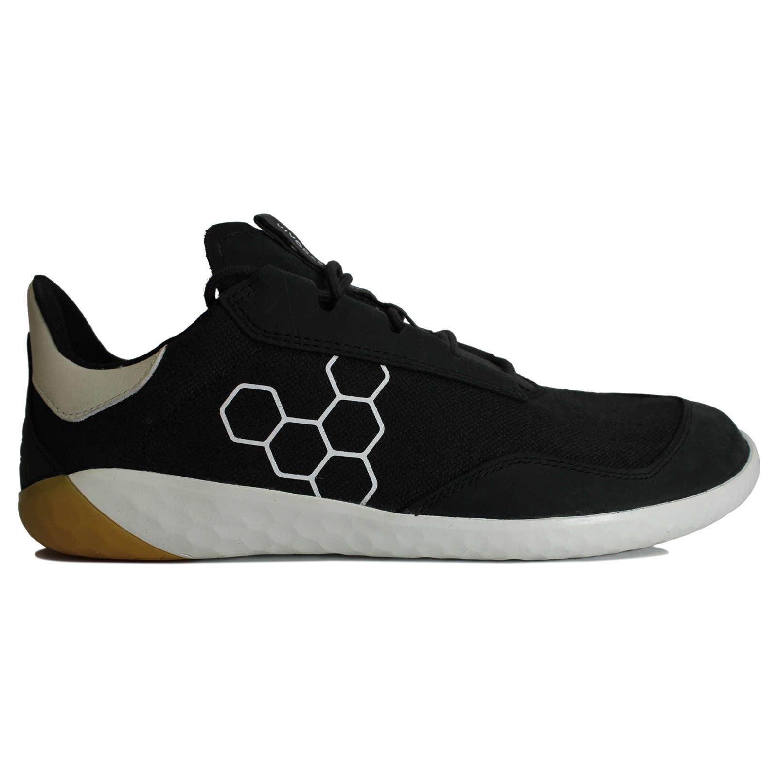 Vivobarefoot Geo Shell Leather Textile Womens Trainers#color_obsidian