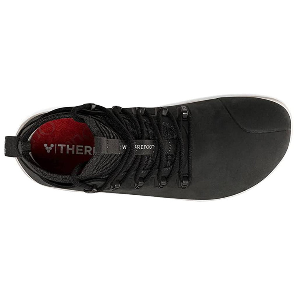 Vivobarefoot Magna FG Leather Textile Mens Trainers#color_obsidian white