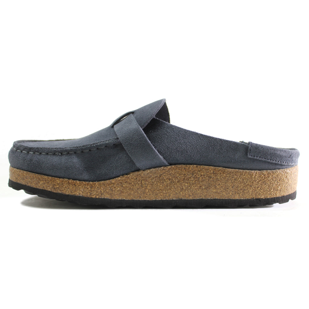 Birkenstock Buckley Suede Leather Unisex Sandals#color_navy